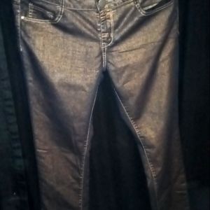 Decree brand juniors size 11 super skinny black/gold